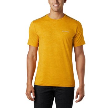 Columbia Muške Majice - Tech Trail Crew Neck Svijetlo Zlatne | UYZR-16395
